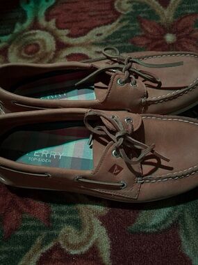 Sperry Top-Sider Brown Leather Boat Shoes - Classic Lace-Up size 10.5 men's
